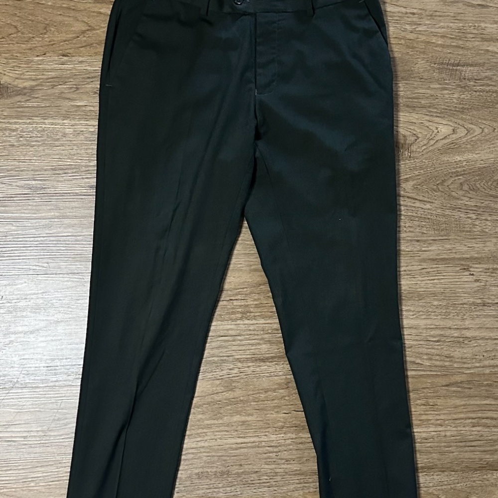 ASOS Deep Green Cropped Tailored Slack Pants
